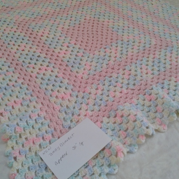 handmade Other - Handmade crochet Variegated baby crib blanket